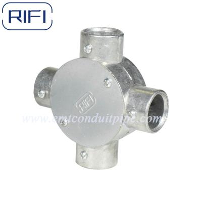 Cina RIFI EMT Junction Box circolare 4 Way 3 Way 2 Way in alluminio a fusione a stampo in vendita