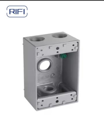 China Two Gang Deep Box with 5/7 Holes Weatherproof Outlets Box Outdoorelectrical Box for sale