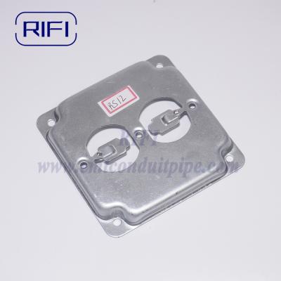 China Cubierta de caja de conexión elevada de 4'' de superficie Cubierta RS con un recipiente de descarga duplex RS12 en venta