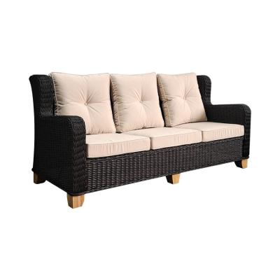 China Outdoor Plastic Rattan Sofa Set Modern Outdoor Wicker Garden Furniture Set for sale