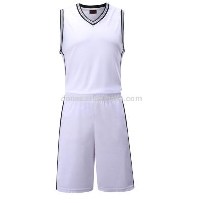 Cina Jersey di pallacanestro del gruppo dello spazio in bianco del nuovo modello di usura degli sport degli uomini 2017 in vendita