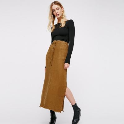 Cina Maxi gonne della tela di modo della donna delle gonne di nuovo stile in vendita