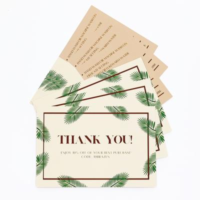 China Gift.Shopping.Food.Candy. Widely Used Business Cards Paper Thank You Card Board With Bag / Gift Package Custom Logo for sale