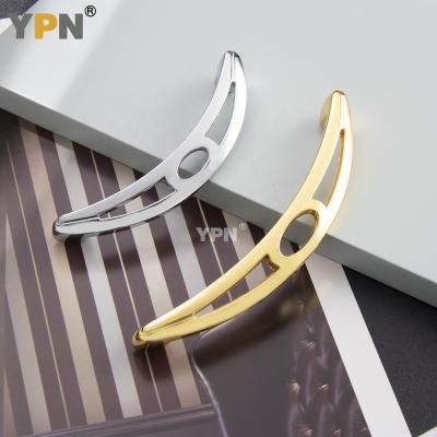 China YPN Modern Cabinet Handle For Drawer Door Drawer Wardrobe Zinc Alloy Cupboard Handles Banana Shaped Furniture Handle for sale
