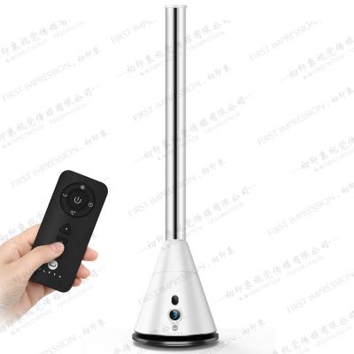 China Multifunctional Smart Home Cool Appliance /UVC/ WIFI Bladeless Tower Fan With Tuya Control Tower Fan Feature High Speed Bladeless Comforts for sale