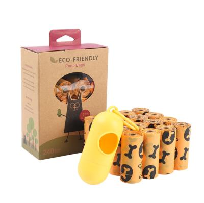 China Factory Viable Hot Sale High Quality Waterproof Biodegradable Cornstarch Pet Waste Bag Dog Plastic Poop Bags 16 Rolls for sale