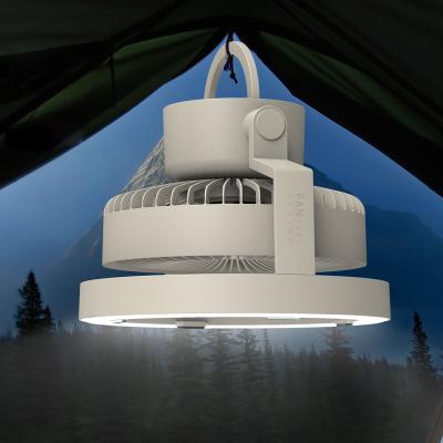 China Bestselling Portable Lamp Outdoor Cooling Air Usb Lantern Light Top Camp With Led Camping Fan for sale