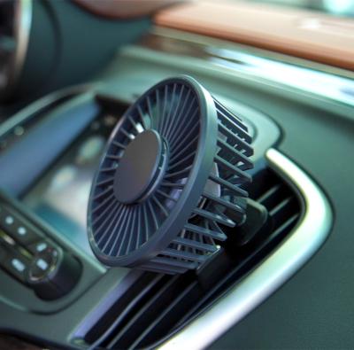 China 2021 Mini Portable And USB Rechargeable Car Fan Cheap Price Speed ABS Stepless Fan For Sale for sale