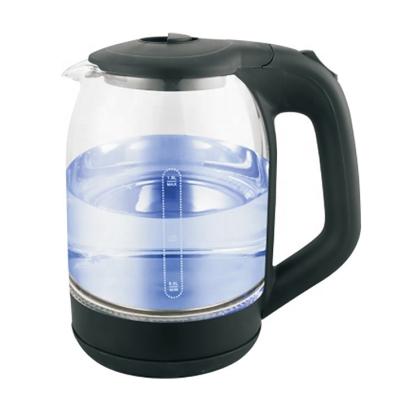 China 1.8 liter pyrex clear glass electric kettle 360 degree rotation base cheaper price with factory supply directly for sale