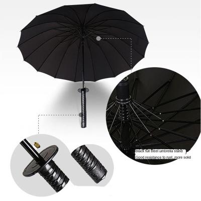 China Long Handle Big Sword Umbrella Rain Straight Protection Sun Umbrella Like Ninja Japanese Samurai Windproof Creative Perfect Sun Umbrella Open for sale