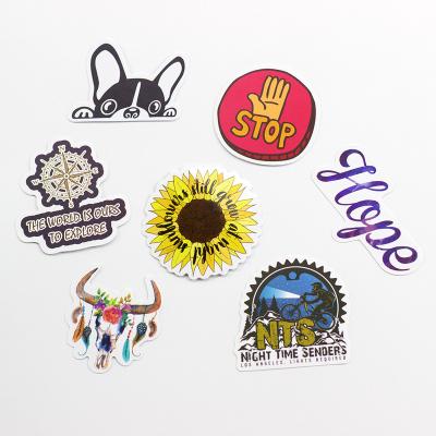 China Wholesale Custom Cute Cartoon Self Adhesive PVC Vinyl Stickers Formed UV Printing Die Cut Labels Waterproof for sale