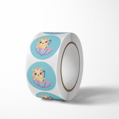 China Custom Waterproof Custom Vinyl Envelope Private Removable Roll Logo Label Waterproof Sticker For Laptop Computer for sale