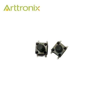 China SMD SMT 6*6 series various size tact switch push button switches with coil or bag packing ART668TP250 for sale