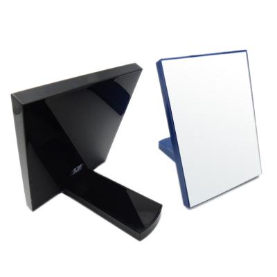 China Hot Sale Customized OEM Accept Custom Professional Rectangular Enlargement Colors Plastic Desktop Makeup Mirror With Handle for sale