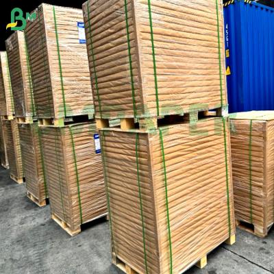 China 60gsm Smooth One Side Glossy Brown Striped Kraft Paper For Packing Food Crafts / DIY for sale
