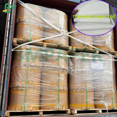China 55 gm 60 gm Papel térmico em rolos Jumbo imprimível Largura 800 mm 900 mm à venda