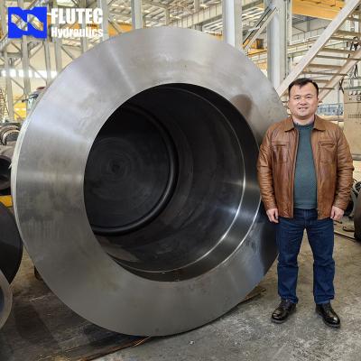 China Hydraulic Cylinder Tube Forged Cylinder For 16000ton Press for sale