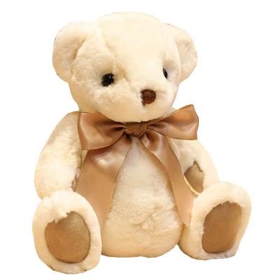 China Wholesale Teddy Bear Hug Pillow With Heart Stuffed Plush Toy Wearing Knitted Sweaters Keychains Gift Items for sale