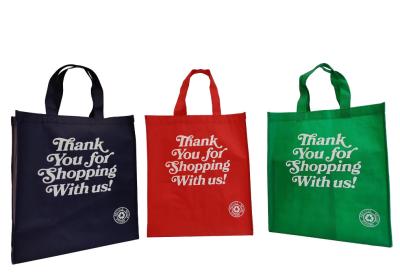 China Reusable Grocery Bags Large Non Woven Shopping Bags Foldable Portable Tote Custom Eco-Friendly Tote Bag With Logo Printing Fashionable Handled Non-Woven Advertising Packing Gift Use for sale