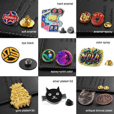 China Customized School Badges Magnetic Stainless Steel UV Printed Cartoon Copper Aluminum Baked Varnish Plastic Metal Crafts Metal Pin Corporate School Feats Honor Emblem Badge Zinc Alloy Metal Badge for sale