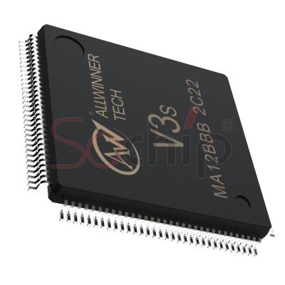 China 1080P VIDEO DECODING for large quantity-Allwinner V3S year-end promotion ICs SIP 64MB RDA ELQFP 128 ready to ship large number of spot for sale