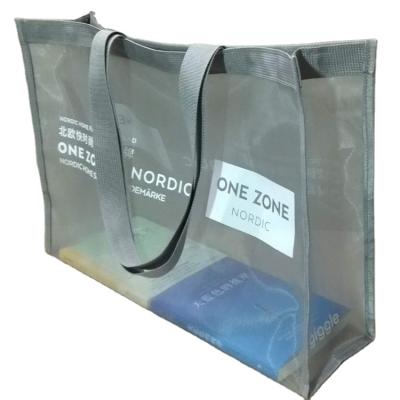 China Wholesale Customized Recyclable Nylon Mesh Bag Customized Reusable Durable Shopping Tote Bag for sale