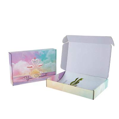 China Wholesale Custom Printed Mailing Foldable Mailing Delivery Recyclable Tuck End Corrugated Paper Box Corrugated Mailing Paper Box Mailing Box for sale