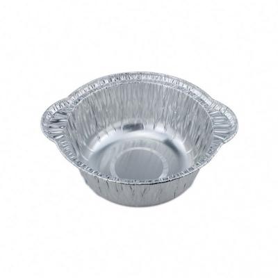 China Disposable Aluminum Foil BBQ Pan Round Or Square Food Tray for sale
