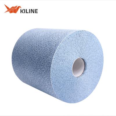 China Car Cleaning Lint Free Industrial Cleaning Cloth Oil Absorbention 100% PP Blue Color for sale