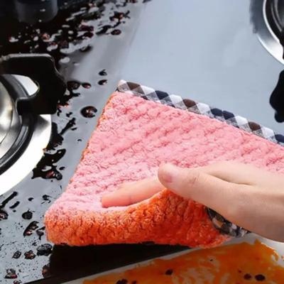 Китай KILINE Персонализированный коралловый микроволокно Кухонная посуда Помывка ткань полотенце продается