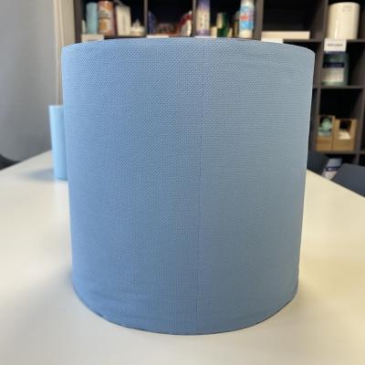 China KILINE 52260 Lightweight PP+Wood Pulp Blue Textured Wipes Low-GSM Roll for Daily Industrial Cleaning 310x340mm for sale
