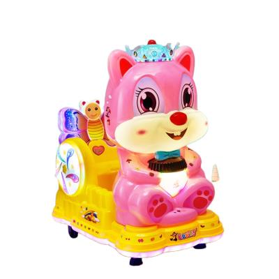 China Metal+Acrylic Commercial Video Game City Kids Riding Toy Amusement Park Swing Car Game Machine Coin Mark Use Interesting Tricks for sale