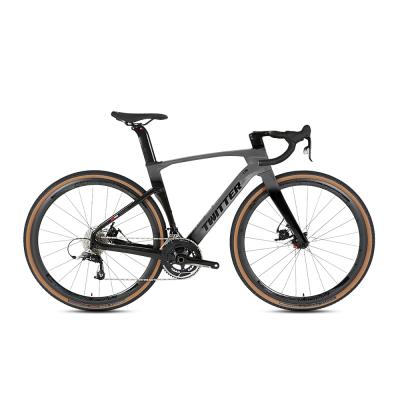 China EPS V2 22 Speed Carbon Fiber Road Bike Gravel Bike 700c Road Bicycle Techonoloty Twitter for sale