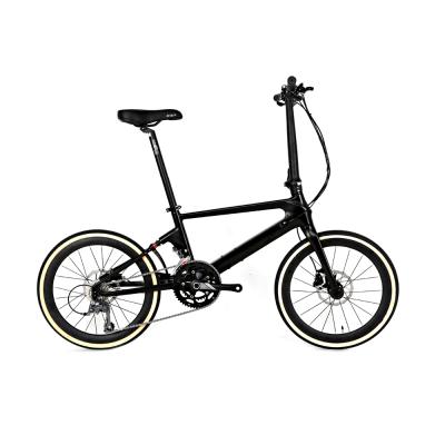 China Newest Carbon Carbon Fiber Folding Bike Bicycle 451 Carbon Frame 22 Speed Foldable Bike OEM Customized for sale