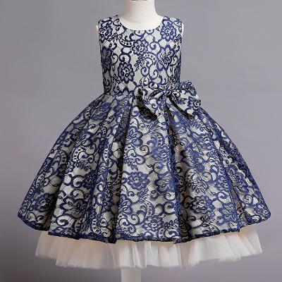 China Breathable usa girls dress border for spot kids dress bitter fleabane princess dress for sale