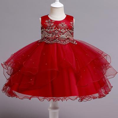 China Breathable of the new European and American cross-border supply of children's princess dress high-grade embroidery age girls for sale