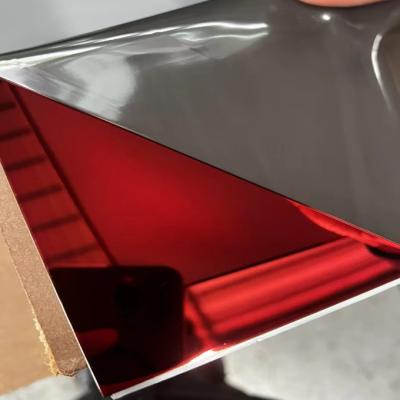 China 201 304 316 430 8k JIS AISI ASTM DIN TUV BV SUS GB Mirror Color Stainless Steel Sheet For Indoor Decoration for sale