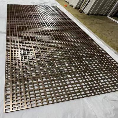 China Customized Hollowed Laser Cut Panels Stainless Steel Screen Partition For Modern Interior Design And Decoration for sale