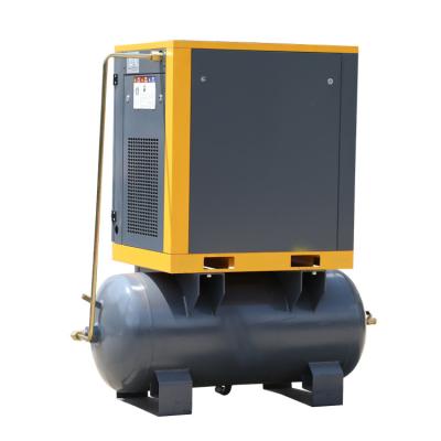 China Nice Quality Stable Rotary compressor 300L tank mounted 7.5kw10HP Screw Air compressor for sale