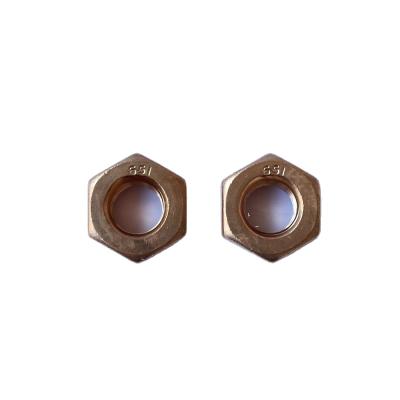 China Heavy Industry 5/8 Inch ASME B18.2.2 Silicon Phosphor Bronze Aluminum C63000 Hex Nuts for sale