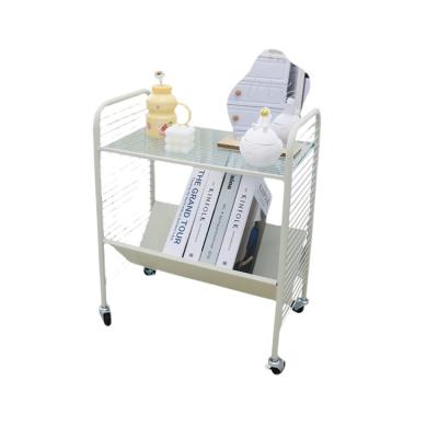 China Minimalist Widely Used Catering Serving Carts For Wedding Party Home Kitchen Glass Storage Cart for sale