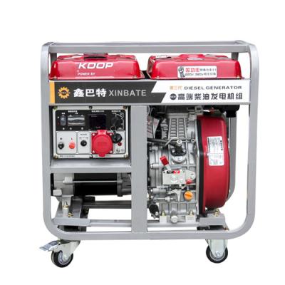 China Wholesale Cheap Price Digital Display Electric Diesel Generator Sets 6.5Kw 380V 745*515*715mm for sale