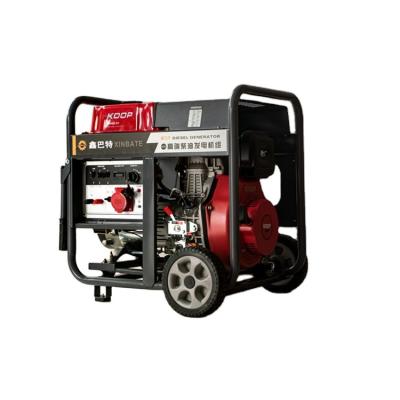 China Manufacturer Wholesale 6.5Kw 220V Diesel Engine Water Cooled Generator 745*515*715mm for sale