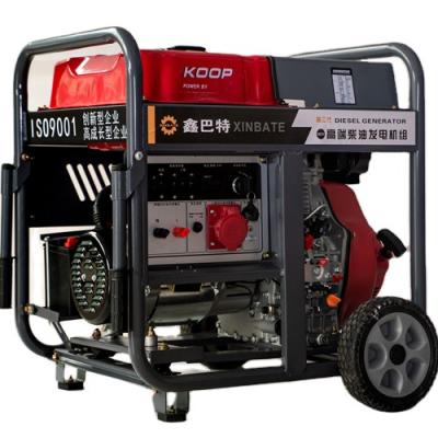 China Factory Wholesale Price 6.5Kw 380V Digital Display Three Phase Diesel Generator Sets 745*515*715mm for sale