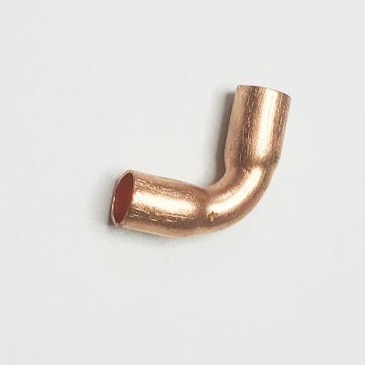 China Refrigeration Fitting 90 Degree Welding Two Cup C Copper C x Short Radius Elbow Fitting, 1/4in Equal for sale