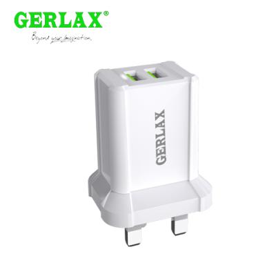 China US Standard Mobile Phone Tablet 5V 2A 2 USB FCC Certified High Quality Wall Charger USA Mobile Phone Charger 0003 for sale