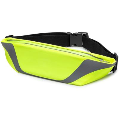China Wholesale Hot Fashion Water Proof Customize Fanny Pack Outdoor Sports Waist Reflective Anti-theft Waterproof Bag Running Increasing Gym Pum Bag for sale