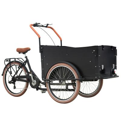 China Family Cargo Trivel / Swap Support Customized Three Wheel Human Power Rear 7 Seats Speed Four Cargo Bike For Family With Belts for sale