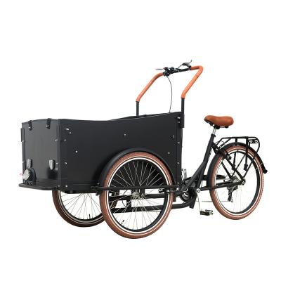 China High Quality Human Current Sweden Cargo Bike Supply Steel Frame 7 Speed Steel Cargo Bike for sale