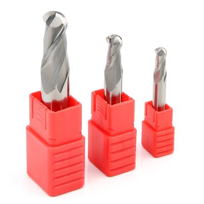 Chine HRC 55 degrés Carbide Ball Nose End Mill High Gloss End Mill Cutter à vendre